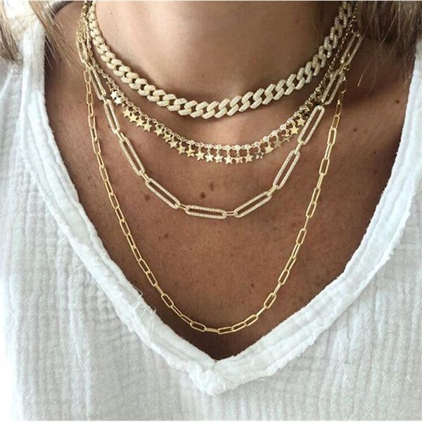 new iced out choker unique women jewelry gold filled micro pave cz safety pin link chain choker necklace 32+10cm layer y200730, Silver
new iced out choker unique women jewelry gold filled micro pave cz safety pin link chain choker necklace 32+10cm layer y200730, Silver
