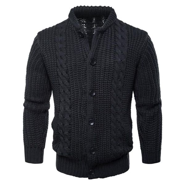 men's sweaters 2021 winter mens long sleeve stand-collar knitted casual thick coats outerwear, White;black
men's sweaters 2021 winter mens long sleeve stand-collar knitted casual thick coats outerwear, White;black