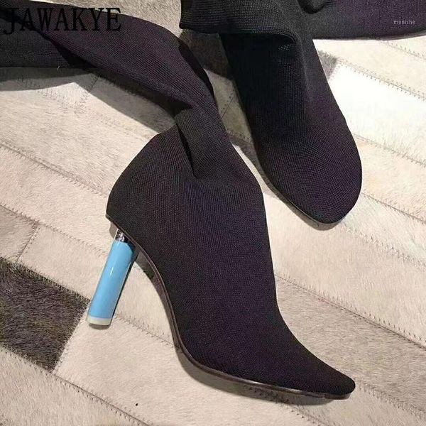 boots over the knee long elastic knitted sock special heel thigh high slim fit ladies party shoes1, Black
boots over the knee long elastic knitted sock special heel thigh high slim fit ladies party shoes1, Black