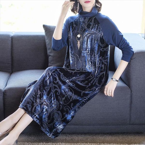 2020 vintage gold velvet midi dresses spring autumn 3xl plus size floral long sleeve dress elegant women bodycon party vestidos, Black;gray
2020 vintage gold velvet midi dresses spring autumn 3xl plus size floral long sleeve dress elegant women bodycon party vestidos, Black;gray
