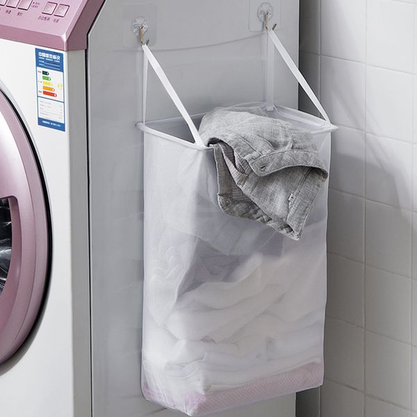 wall mount foldable clothes laundry hamper dirty clothing basket organizer pop up mesh storage with hook q1203
wall mount foldable clothes laundry hamper dirty clothing basket organizer pop up mesh storage with hook q1203