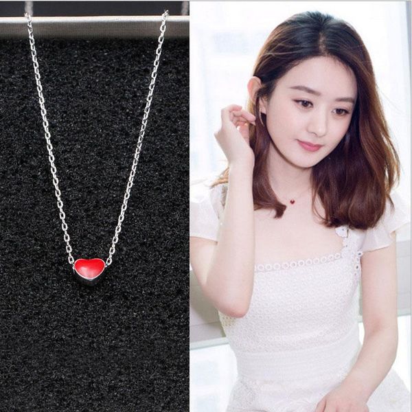 pendant necklaces korean version of the heart-shaped necklace female simple wild style jewelry stainless steel alloy products, Silver
pendant necklaces korean version of the heart-shaped necklace female simple wild style jewelry stainless steel alloy products, Silver