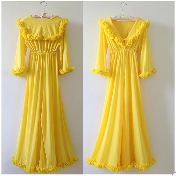 bright yellow sleepwear custom made frilled edges women pgraphy props designer weddiing party sleepwear ing, White
bright yellow sleepwear custom made frilled edges women pgraphy props designer weddiing party sleepwear ing, White
