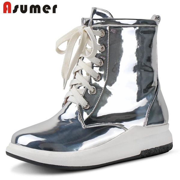 boots asumer 2021 ankle women lace up round toe flat platform comfortable fashion casual shoes woman big size 43, Black
boots asumer 2021 ankle women lace up round toe flat platform comfortable fashion casual shoes woman big size 43, Black