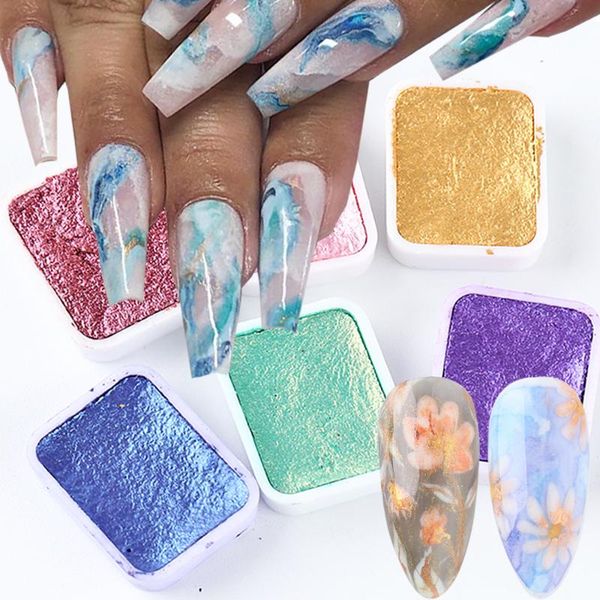 6/12pcs pearl nails glitters powder watercolor paint blooming flower solid shimmer pigment mirror chrome manicure decor tr1838-1, Silver;gold
6/12pcs pearl nails glitters powder watercolor paint blooming flower solid shimmer pigment mirror chrome manicure decor tr1838-1, Silver;gold