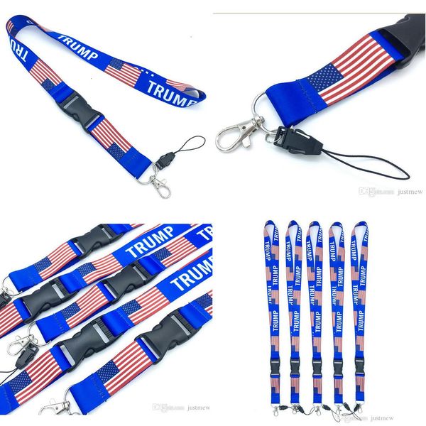 factoryvt04shipping 2020 trump new usa 10pcs popular flag lanyard keychain badge holder detachable 25" lanyard blue
factoryvt04shipping 2020 trump new usa 10pcs popular flag lanyard keychain badge holder detachable 25" lanyard blue