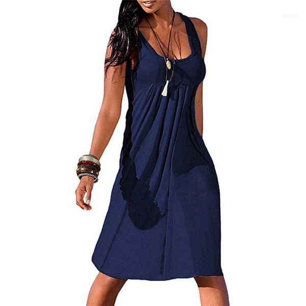 women summer solid sleeveless plain pleated casual dress new style fashion elegant knee-length dress female1, Black;gray
women summer solid sleeveless plain pleated casual dress new style fashion elegant knee-length dress female1, Black;gray