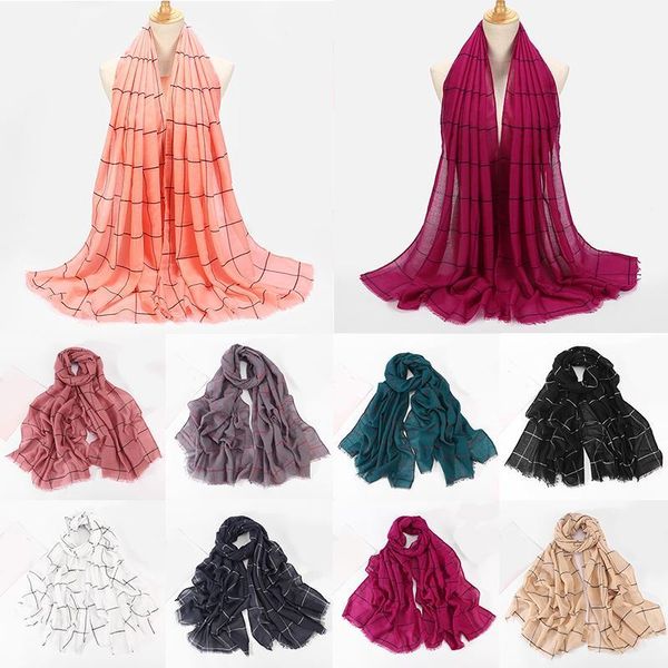 women muslim hijab scarf plaid stripes islamic shawls wrap 180*80cm classic long cross strips cotton voile headscarf headwraps1, Red
women muslim hijab scarf plaid stripes islamic shawls wrap 180*80cm classic long cross strips cotton voile headscarf headwraps1, Red