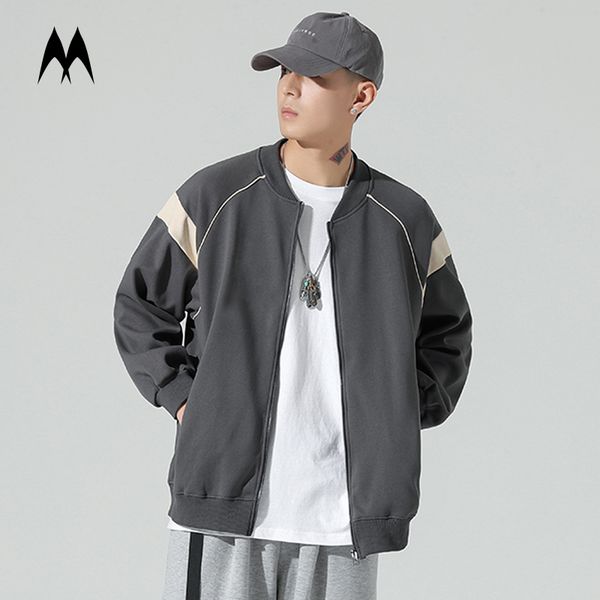 men streetwear baseball jacket high street zipper hoodie japanese style mens fashion clothing kg-53, Black
men streetwear baseball jacket high street zipper hoodie japanese style mens fashion clothing kg-53, Black