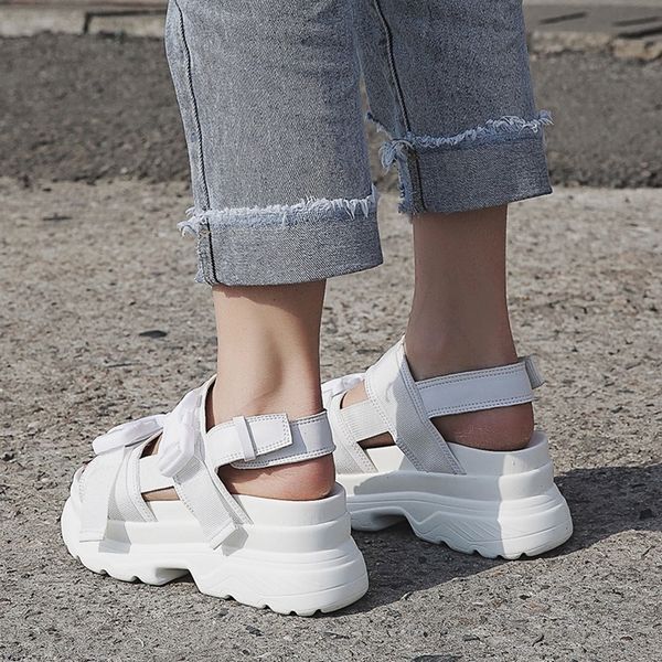 summer women fashion buckle design white 7cm increasing sandals thick sole casual platform shoes female y200323, Black
summer women fashion buckle design white 7cm increasing sandals thick sole casual platform shoes female y200323, Black