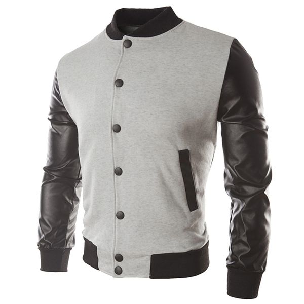 asiatic size men bomber spring pu leather jacket fine-leather fashion cardigan single-breasted outwear streetwear, Black;brown
asiatic size men bomber spring pu leather jacket fine-leather fashion cardigan single-breasted outwear streetwear, Black;brown