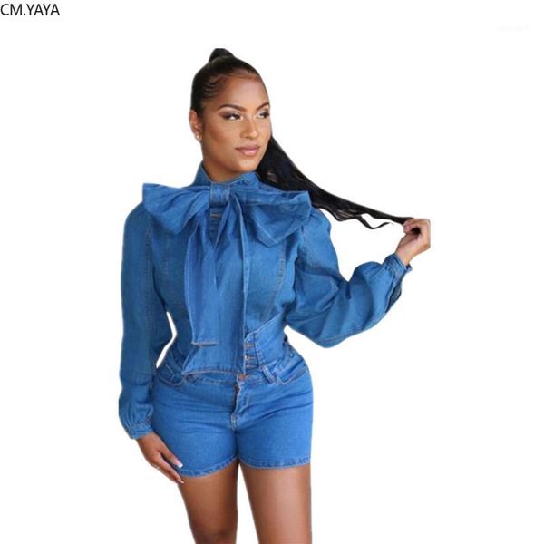 two piece dress denim bow neck elegant women's set tracksuit long sleeve shirt shorts suit sporty outfits winter glm51141, White
two piece dress denim bow neck elegant women's set tracksuit long sleeve shirt shorts suit sporty outfits winter glm51141, White