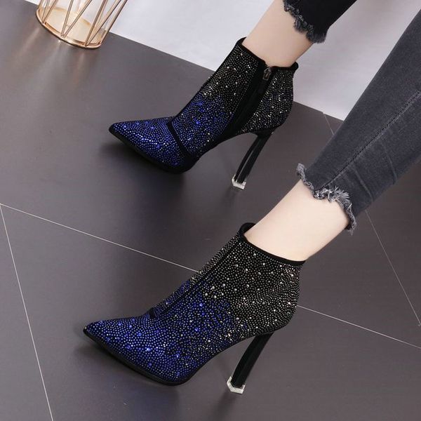 fall winter high-heeled new women's boots 2019 pointy thin and thin with female martin boots c0202, Black
fall winter high-heeled new women's boots 2019 pointy thin and thin with female martin boots c0202, Black