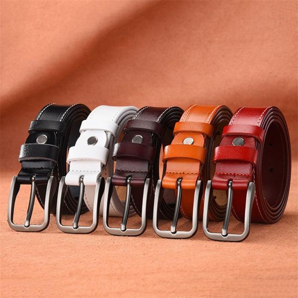 women men tide belts rectangle alloy buckle cowskin fashion designer all-in-one waistband specific belts for jeans, Black;brown
women men tide belts rectangle alloy buckle cowskin fashion designer all-in-one waistband specific belts for jeans, Black;brown