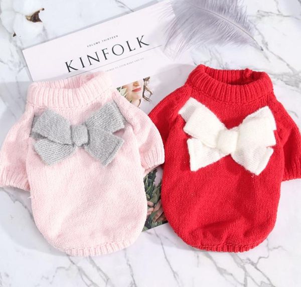 dog apparel pet cat knited sweater jumper with big bow design puppy hoodie winter warm clothes
dog apparel pet cat knited sweater jumper with big bow design puppy hoodie winter warm clothes