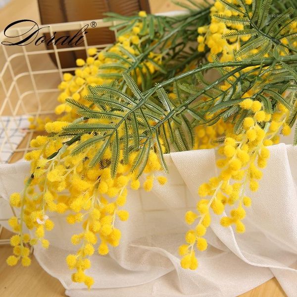 decorative flowers & wreaths 88cm 3 branches artificial acacia yellow mimosa pudica spray fake silk flower wedding party event decor red bea
decorative flowers & wreaths 88cm 3 branches artificial acacia yellow mimosa pudica spray fake silk flower wedding party event decor red bea
