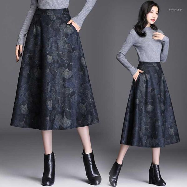 women a-line skirt autumn winter elegant high waist woolen maxi skirt vintage female printing umbrella long oversize1, Black
women a-line skirt autumn winter elegant high waist woolen maxi skirt vintage female printing umbrella long oversize1, Black
