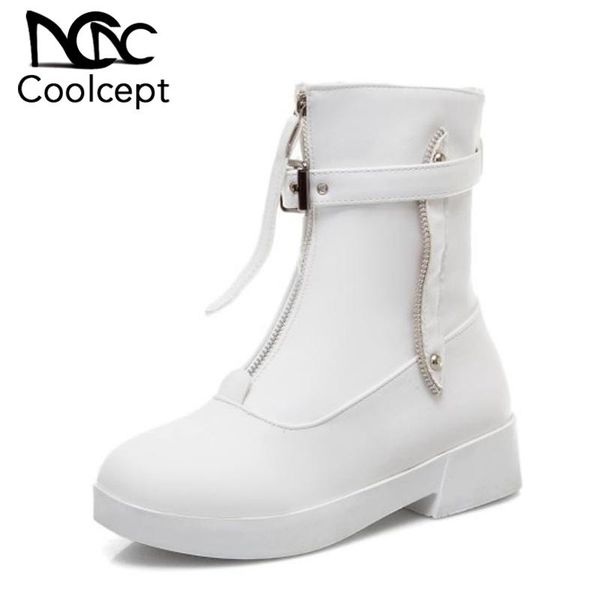CoolCept Women Ankle Boots New Winter Keep Warm Fur Motorcycles Shoes Women Buckle Zipper Casual Flats Short Boots Size 34-43, Black
CoolCept Women Ankle Boots New Winter Keep Warm Fur Motorcycles Shoes Women Buckle Zipper Casual Flats Short Boots Size 34-43, Black