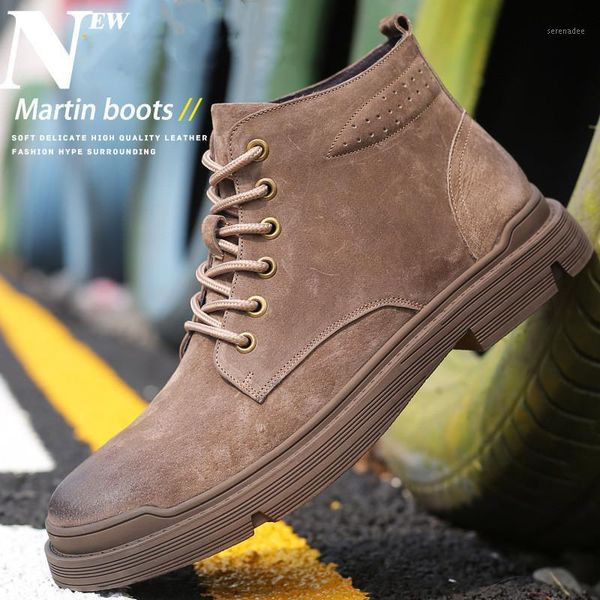 2020 men's genuine leather boots short boots retro knight british casual tooling fashion trend1, Black
2020 men's genuine leather boots short boots retro knight british casual tooling fashion trend1, Black