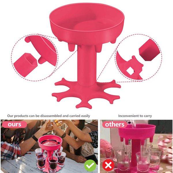 6 sglass liquor distributor detachable pour the wine convenient divider dispenser and holder wedding supplies 15jk k2
6 sglass liquor distributor detachable pour the wine convenient divider dispenser and holder wedding supplies 15jk k2
