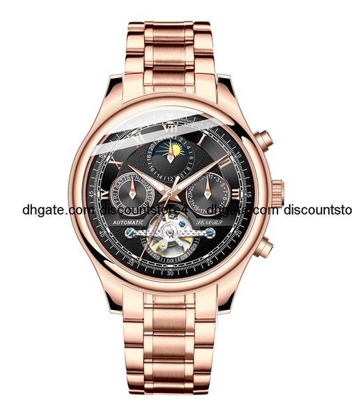 sanas automatic mechanical sun moon star men's watch flywheel mechanical watch sn171, Slivery;brown
sanas automatic mechanical sun moon star men's watch flywheel mechanical watch sn171, Slivery;brown