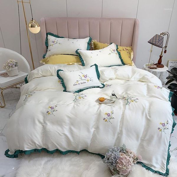 42 new product 4 pcs embroidery flowers bedding set tencel bedclothes pink blue bed linens duvet cover set bed sheet1
42 new product 4 pcs embroidery flowers bedding set tencel bedclothes pink blue bed linens duvet cover set bed sheet1