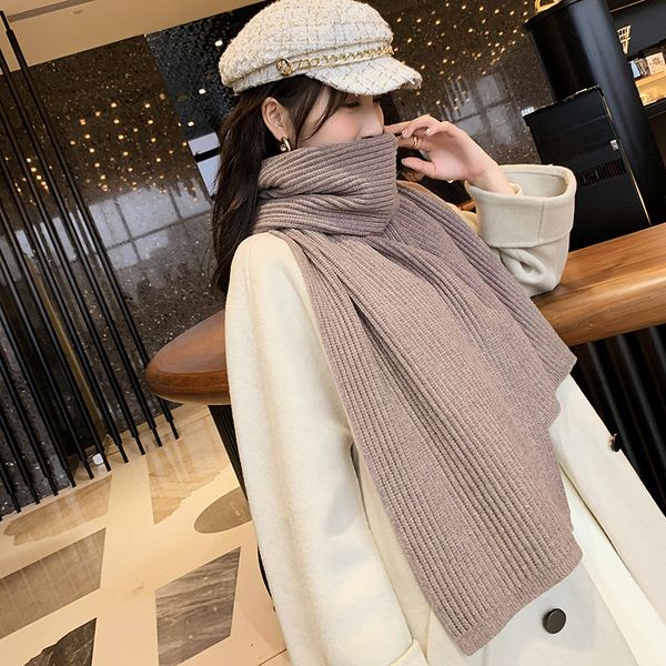 2021 new autumn and winter monochrome woolen knitted women's warm long scarf gift 1wqg, Blue;gray
2021 new autumn and winter monochrome woolen knitted women's warm long scarf gift 1wqg, Blue;gray