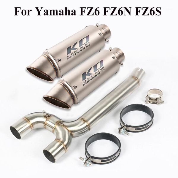 motorcycle exhaust system slip on for fz6 fz6n fz6s muffler tail pipe connecting mid link escape left right1
motorcycle exhaust system slip on for fz6 fz6n fz6s muffler tail pipe connecting mid link escape left right1