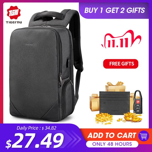 tigernu new fashion15.6" lapbackpack usb charging backpack men waterproof travel anti theft male backpack casual schoolbags
tigernu new fashion15.6" lapbackpack usb charging backpack men waterproof travel anti theft male backpack casual schoolbags