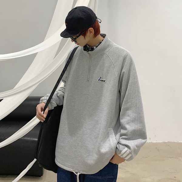 men's hoodies & sweatshirts 2021 spring and autumn youth korean labeled collar sweatshirt fashion casual solid color jacket gray / blac, Black
men's hoodies & sweatshirts 2021 spring and autumn youth korean labeled collar sweatshirt fashion casual solid color jacket gray / blac, Black