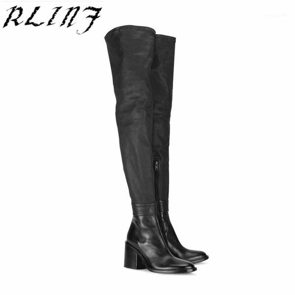 boots rlinf autumn and winter thick with high heel leather elastic over the knee boots1, Black
boots rlinf autumn and winter thick with high heel leather elastic over the knee boots1, Black