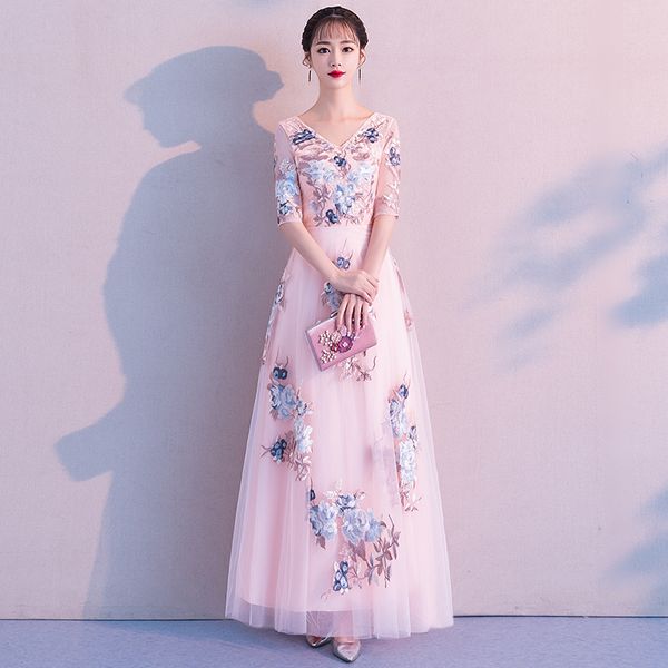 robe de soiree pink v-neck long with appliques gowns elegant evening dresses vestido de festa prom dresses party dresses, Black;red
robe de soiree pink v-neck long with appliques gowns elegant evening dresses vestido de festa prom dresses party dresses, Black;red