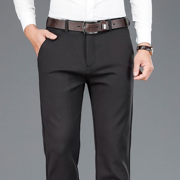 4 color 2020 autumn new thick deal of men casual style loose and straight bamboo fibre stretch pants brand, Black
4 color 2020 autumn new thick deal of men casual style loose and straight bamboo fibre stretch pants brand, Black