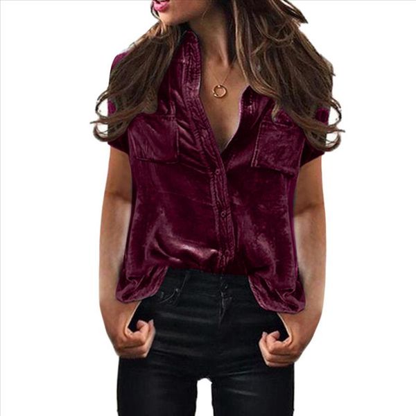 sagace womens blouse сплошной бархатный поворот dowm воротник с короткими рукавами кармана рубашки вручает рубашки с коротким рукавом рубашк, White
sagace womens blouse сплошной бархатный поворот dowm воротник с короткими рукавами кармана рубашки вручает рубашки с коротким рукавом рубашк, White