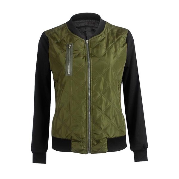 fashion women patchwork color bomber jacket casual mandarin collar flight coat zipper stitching quilted outwear plus size 7q2114, Black;brown
fashion women patchwork color bomber jacket casual mandarin collar flight coat zipper stitching quilted outwear plus size 7q2114, Black;brown