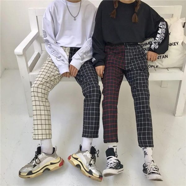 harajuku мода старинные сращивания пэчворк брюки женщин мужчины упругие брюки высокая талия корейский причинный прямой gangfeng, Black;white
harajuku мода старинные сращивания пэчворк брюки женщин мужчины упругие брюки высокая талия корейский причинный прямой gangfeng, Black;white