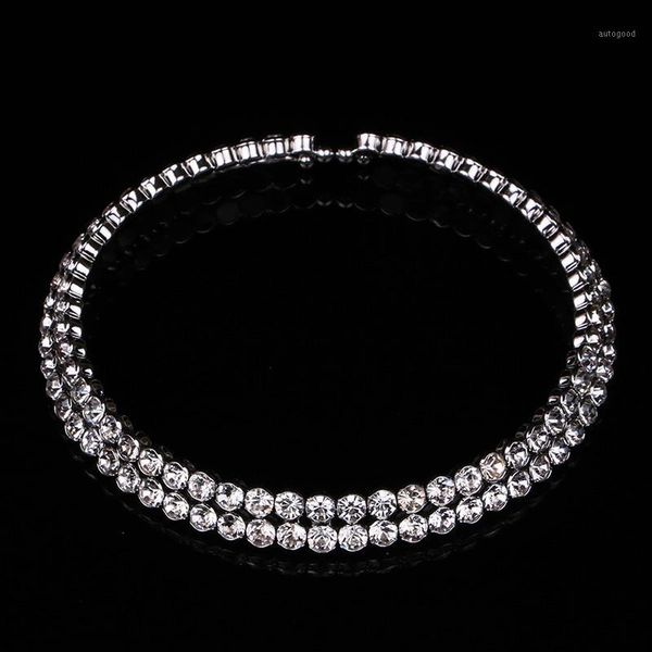 chokers 2 rows big crystal necklaces for women silver plated collier femme luxury austrian statement necklace1, Golden;silver
chokers 2 rows big crystal necklaces for women silver plated collier femme luxury austrian statement necklace1, Golden;silver