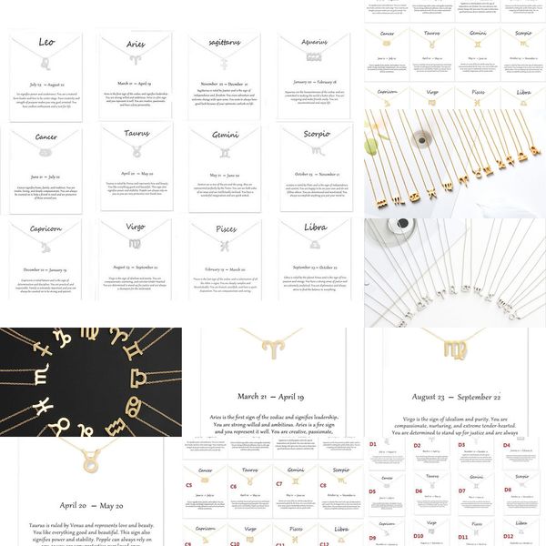 silver pendant golden 12 zodiac sign constellation necklace birthday gifts white message card for women girlsbqpe
silver pendant golden 12 zodiac sign constellation necklace birthday gifts white message card for women girlsbqpe