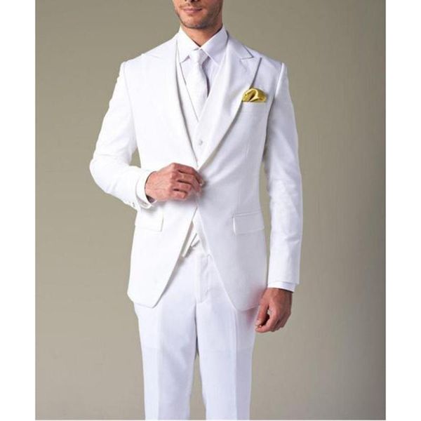 white men's wedding suits 3 piece set groom tuxedos formal dress male latest design jacket waistcoat with pants 2020, White;black
white men's wedding suits 3 piece set groom tuxedos formal dress male latest design jacket waistcoat with pants 2020, White;black