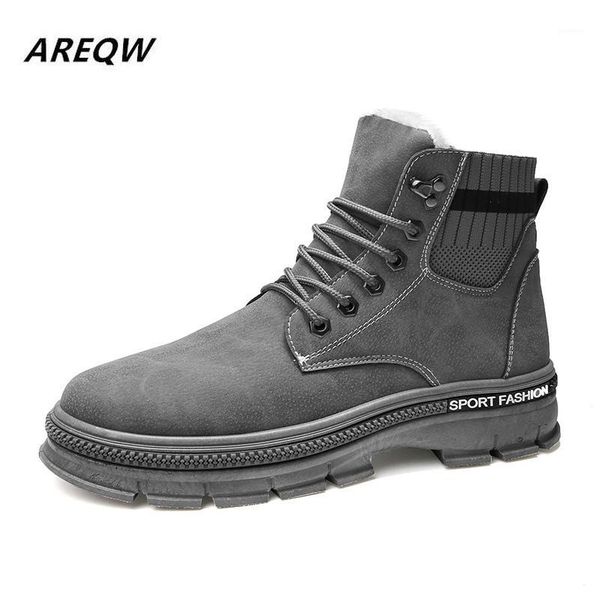 2020 autumn and winter fashion wild trend men's boots plus velvet warm high to help comfortable flat non-slip men's boots1, Black
2020 autumn and winter fashion wild trend men's boots plus velvet warm high to help comfortable flat non-slip men's boots1, Black