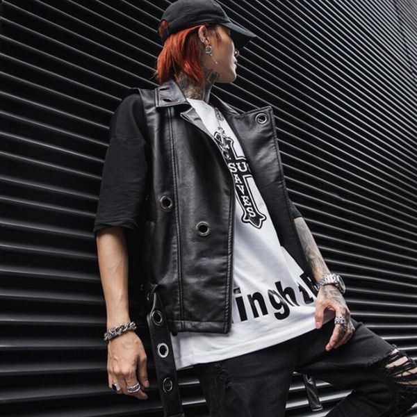 2021 spring summer hip-hop slim vest sleeveless jacket of men from casual motorcycle biker leather faux gilet homme 2liq, Black;white
2021 spring summer hip-hop slim vest sleeveless jacket of men from casual motorcycle biker leather faux gilet homme 2liq, Black;white