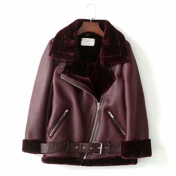 winter women's leather thick lapels long-sleeved fur one warm jacket fashion casual temperament belt with solid color cotton coat femal, Black
winter women's leather thick lapels long-sleeved fur one warm jacket fashion casual temperament belt with solid color cotton coat femal, Black