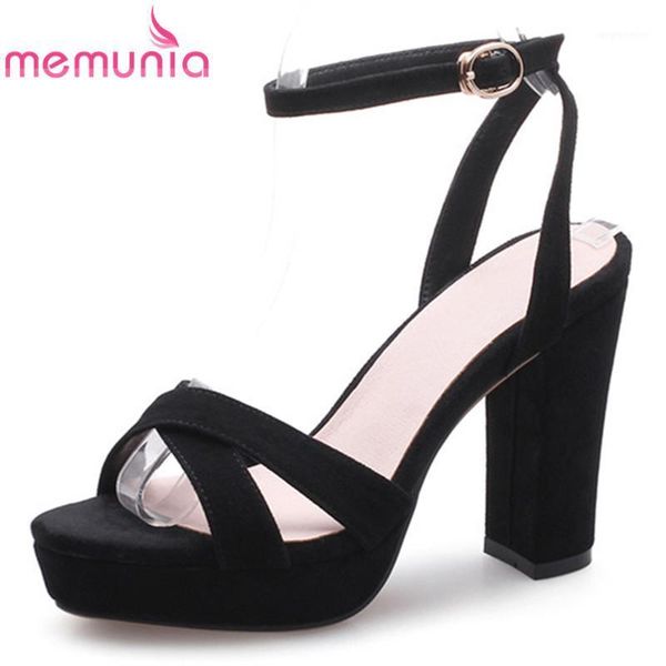 memunia 2020 new arrive women sandals suede leather solid colors high heel platform sandals buckle summer woman1, Black
memunia 2020 new arrive women sandals suede leather solid colors high heel platform sandals buckle summer woman1, Black