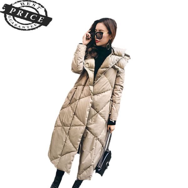 women down jacket winter new long fashion loose outerwear thickening warm coat white duck down hooded female parkas whf78 q1215, Black
women down jacket winter new long fashion loose outerwear thickening warm coat white duck down hooded female parkas whf78 q1215, Black