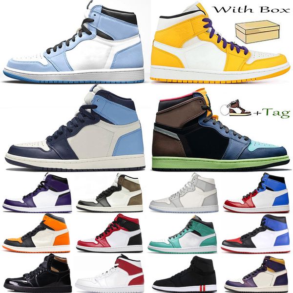 2021 with box jumpman 1 1s mens basketball shoes obsidian unc twist dark mocha turbo green royal toe chicago sport trainers sneakers
2021 with box jumpman 1 1s mens basketball shoes obsidian unc twist dark mocha turbo green royal toe chicago sport trainers sneakers