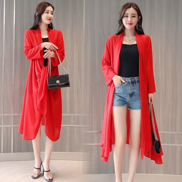 women's jackets chiffon sunscreen cardigan open stitch casacos feminino women jacket chaqueta mujer windbreaker coat casaco, Black;brown
women's jackets chiffon sunscreen cardigan open stitch casacos feminino women jacket chaqueta mujer windbreaker coat casaco, Black;brown