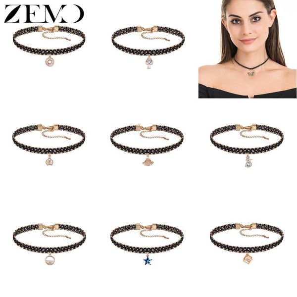 pendant necklaces zemo 11 style star choker necklace with cz for women cat butterfly lace weave clavicle black rope party jewelry, Silver
pendant necklaces zemo 11 style star choker necklace with cz for women cat butterfly lace weave clavicle black rope party jewelry, Silver