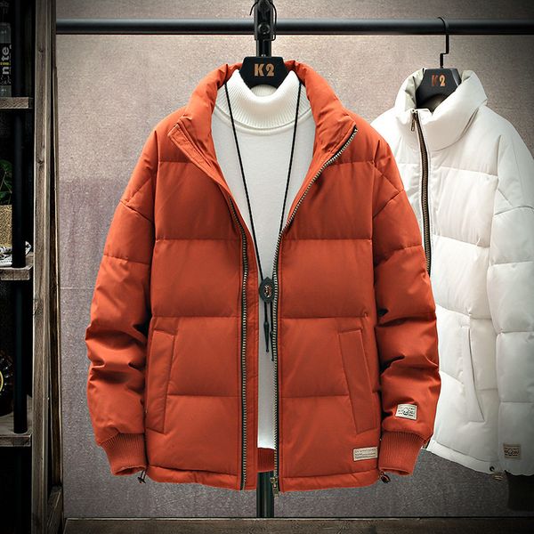 down jacket men 2020 new korean trendy white duck down parka winter mens stand collar thick puffer coat, Black
down jacket men 2020 new korean trendy white duck down parka winter mens stand collar thick puffer coat, Black
