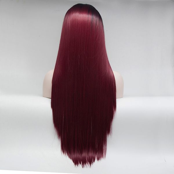 paff wine red straight lace front wigs for black women lace wig long synthetic hair wigs part heat resistant with baby hair, Black;brown
paff wine red straight lace front wigs for black women lace wig long synthetic hair wigs part heat resistant with baby hair, Black;brown