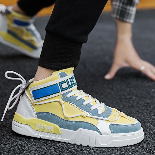 autumn and winter high leisure sports trend versatile student breathable board men's youth fashion shoes c1212, Black;white
autumn and winter high leisure sports trend versatile student breathable board men's youth fashion shoes c1212, Black;white